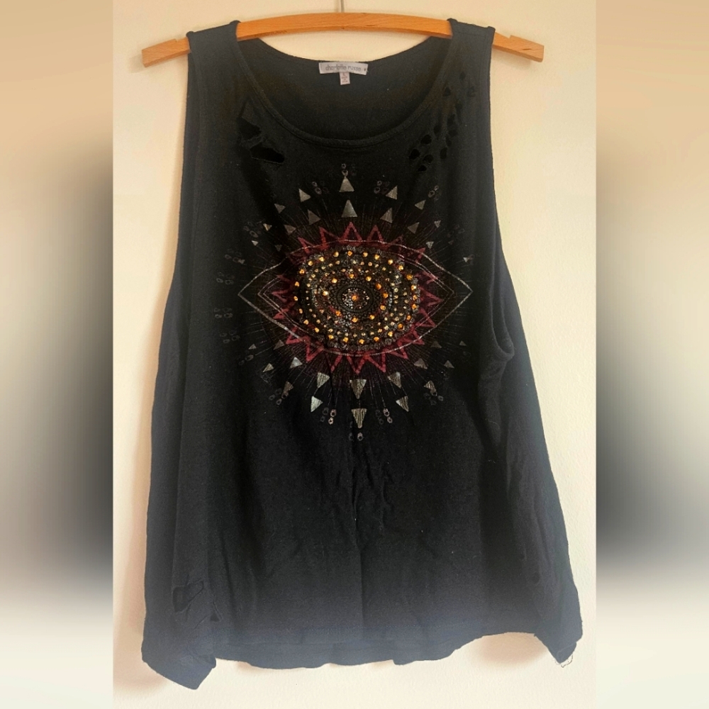 Charlotte Russe Distressed Tank Top